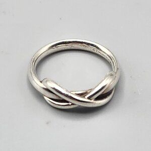 Tiffany & Co. Sterling Silver Infinity Ring Size 4